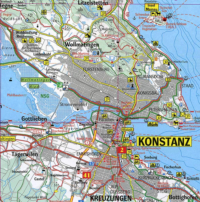 Stadtplan Konstanz Kartenausschnitt