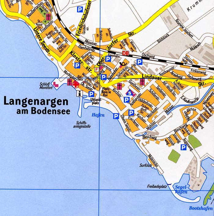 Stadtplan Langenargen Bodensee Kartenausschnitt
