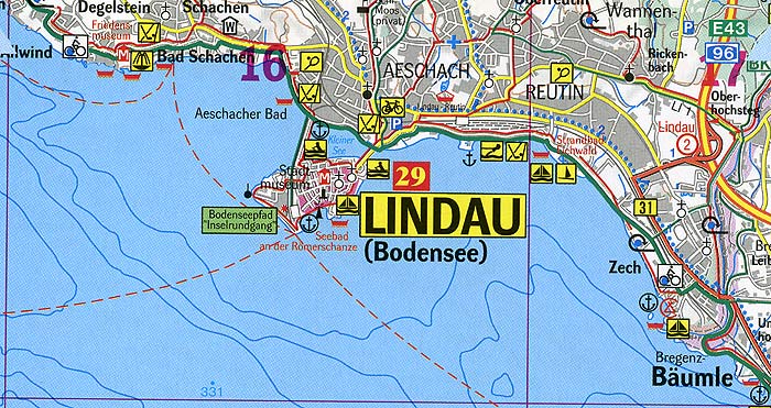 Stadtplan Lindau Kartenausschnitt