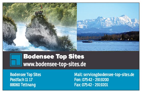 Bodensee Top Sites - Impressum