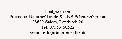 Kontakt Naturheilpraxis Salem
